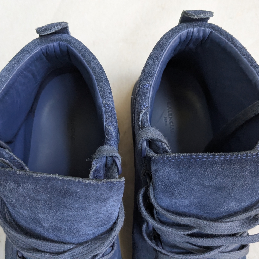 Balenciaga Blue Suede Sneakers - Picture 5 of 16